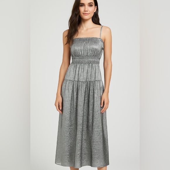 Old Navy Metallic Silver Dress - Picture 1 of 16